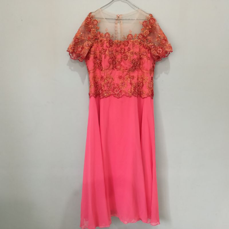 Gaun Pesta BIG SIZE preloved
