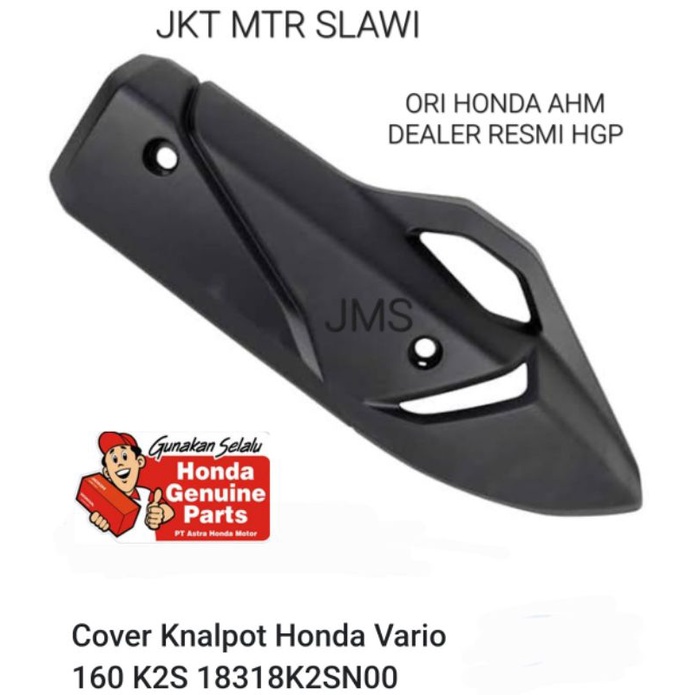 18318-K2S-N00 Protektor muffler tutup knalpot cover knalpot vario 160 2021-2022 asli honda