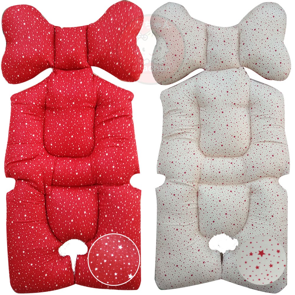 TWINKLE RED Alas STROLLER PAD KATUN JEPANG stroler Akachan kereta dorong seatpad bayi empuk spad jp halus nyaman