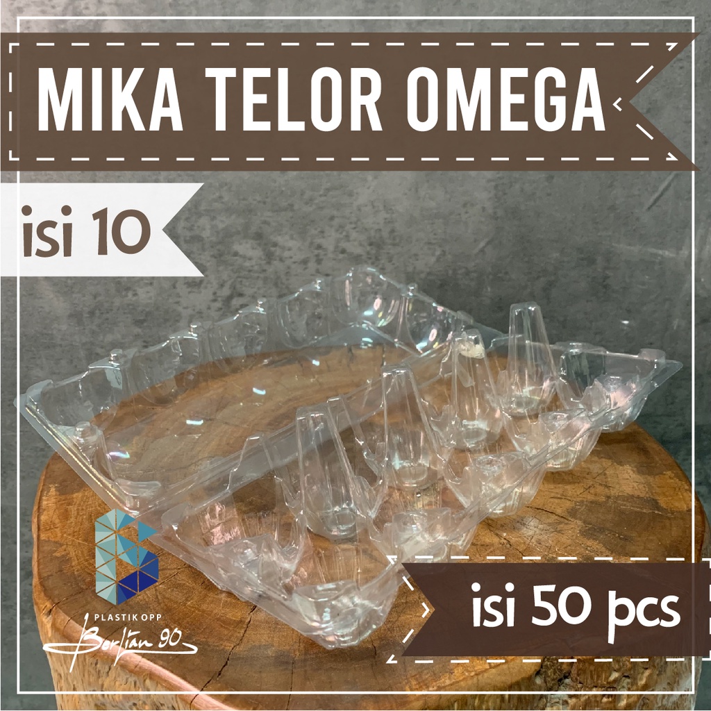 Mika Plastik Telur Ayam Omega Lubang 10 / Mika Telur Ayam Negri / Egg Tray / Tray Telur 10 Lubang ad
