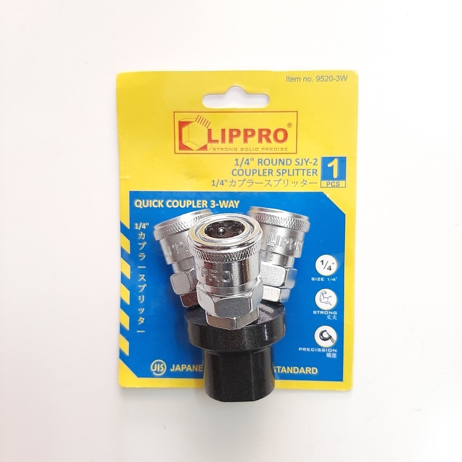 Lippro Air Quick Coupler 3 Way Kopler Cabang 3 SF20 Kompresor Angin