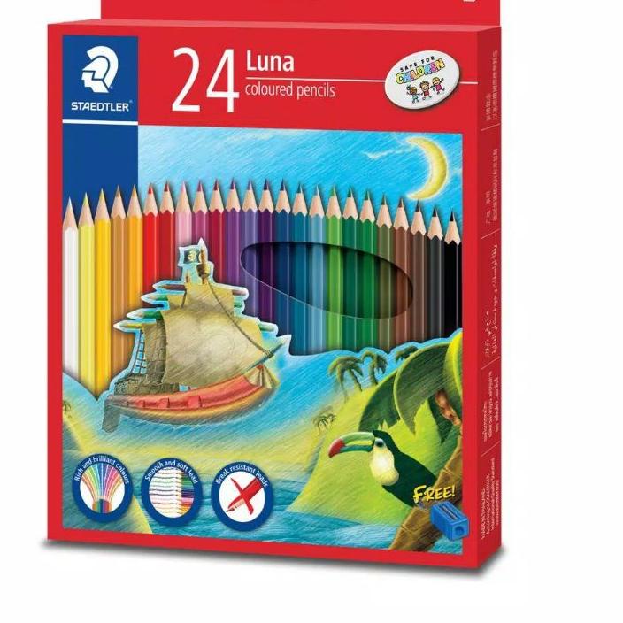 

オ Pensil Warna Staedtler 24 Warna Luna Color Pencils Kekinian!!