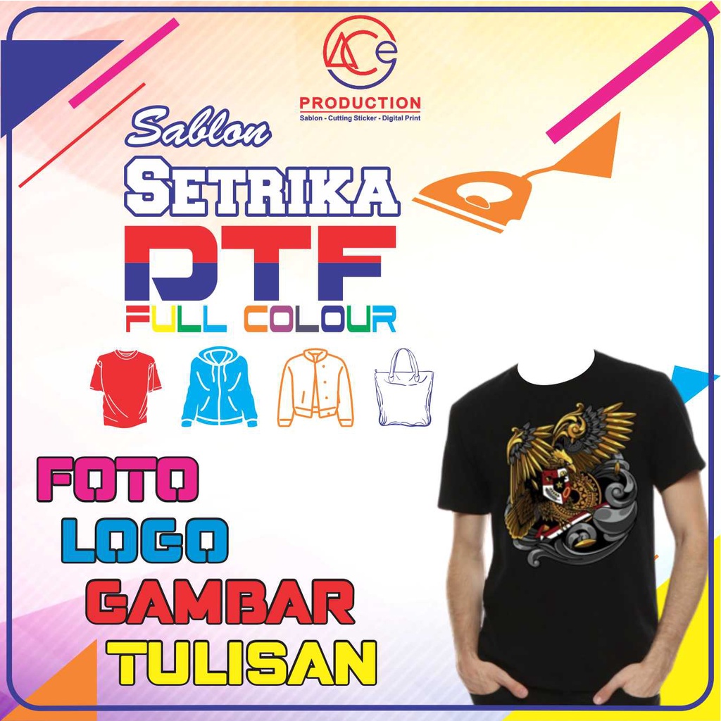 SABLON SETRIKA SABLON DTF A4 A3 METERAN