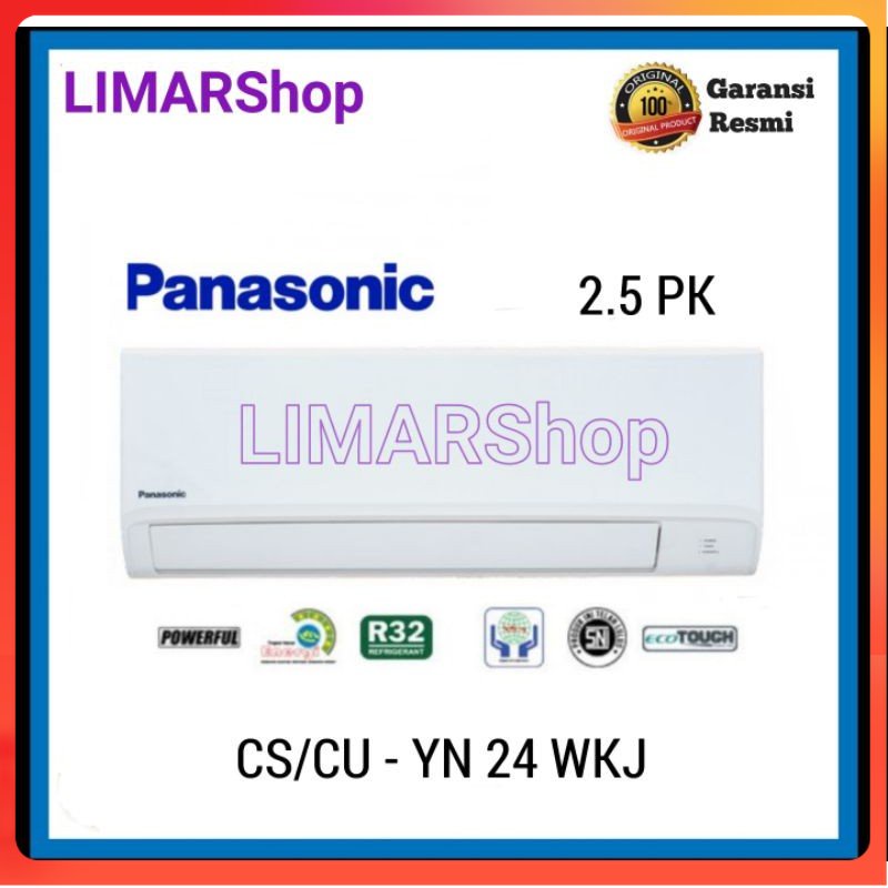 AC Panasonic 2 1/2 pk yn24wkj / cs cu yn24 wkj Standard R32 2.5 pk