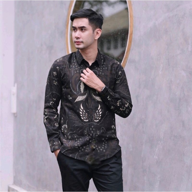 Baju Kemeja Batik Pria Lengan Pendek Premium Slimfit Katun Solo Lapis Furing