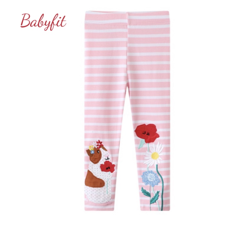 babyfit jumping catrose celana panjang legging cotton premium anak perempuan ydm-0403r