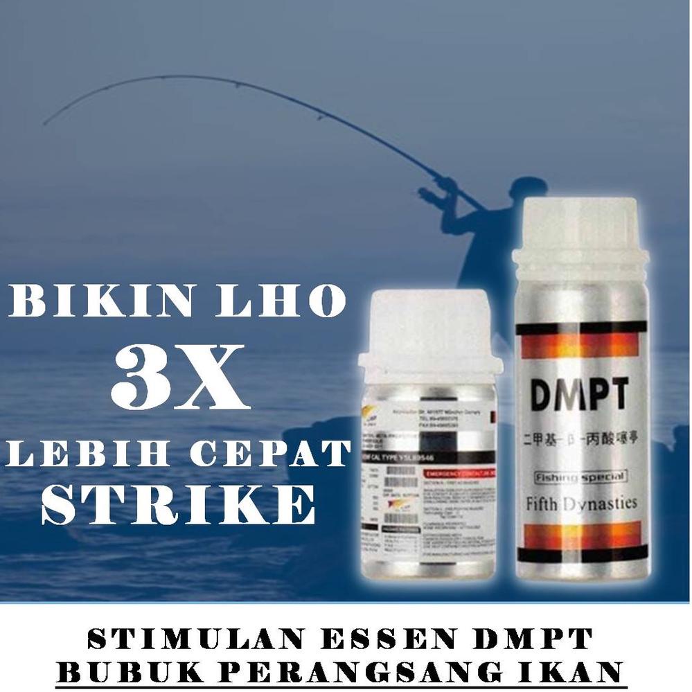 Terkenal [Bonus Mini Gold] Essen DMPT Bubuk Kristal Umpan Pancing Perangsang Penarik Ikan Mas