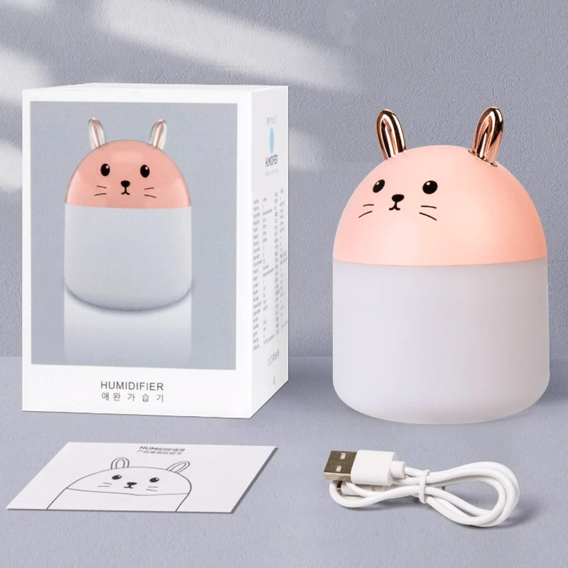 Cat Humidifier Kucing A11 Pelembab Udara Air Purifier Diffuser 250ML LED Light