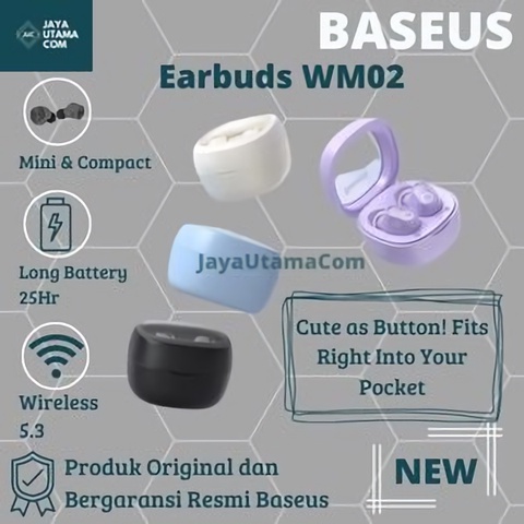 Baseus Earphone / Headset Earbuds Bluetooth Wireless TWS Bowie WM02