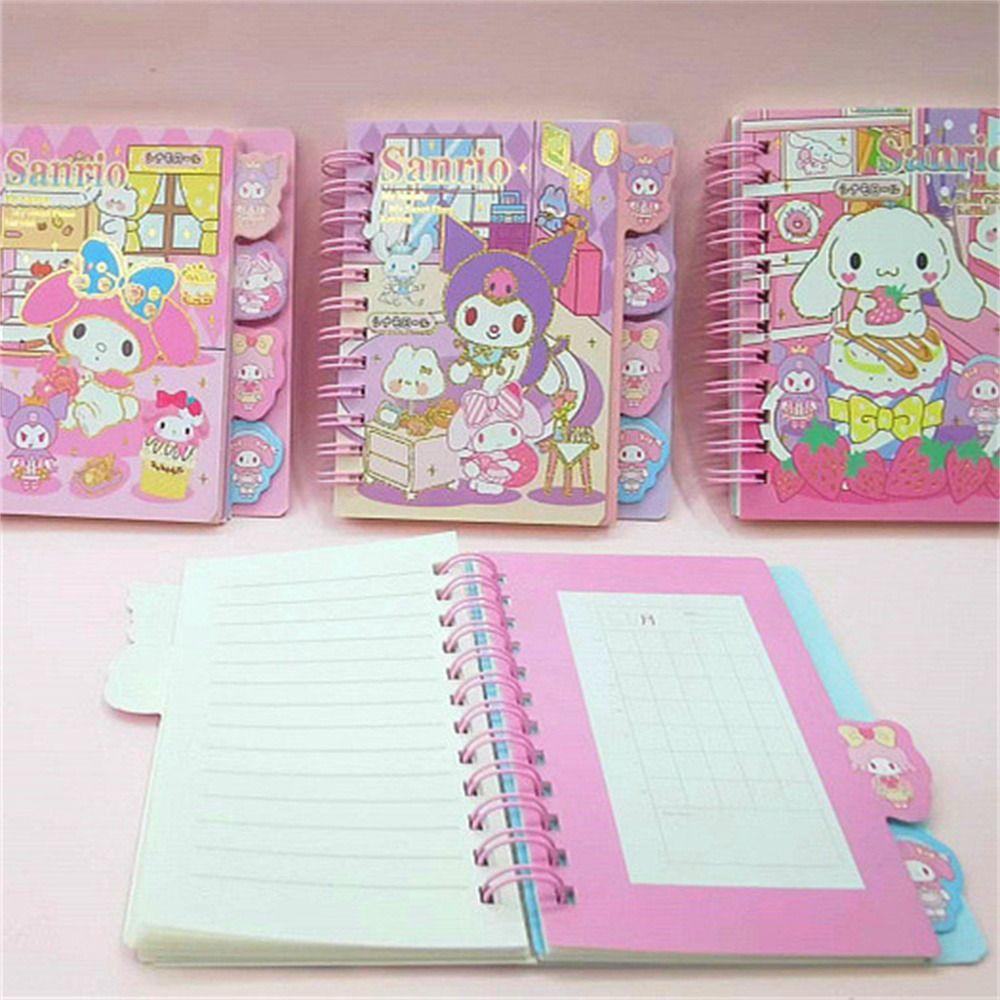 Lanfy Kuromi Notebook Kawaii Stationery Weekly Planner Pompompurin Agenda Buku Memo Siswa