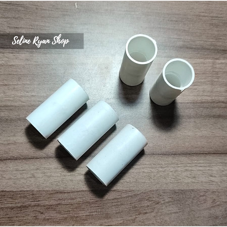 Sok / Sambungan Pipa Listrik Lurus 17mm dan 20mm