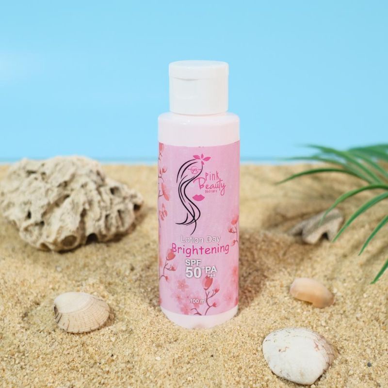 DAY LOTION PINK BEAUTY/HB SIANG SUNBLOK SPF 50 MENCERAHKAN,MELINDUNGI KULIT.