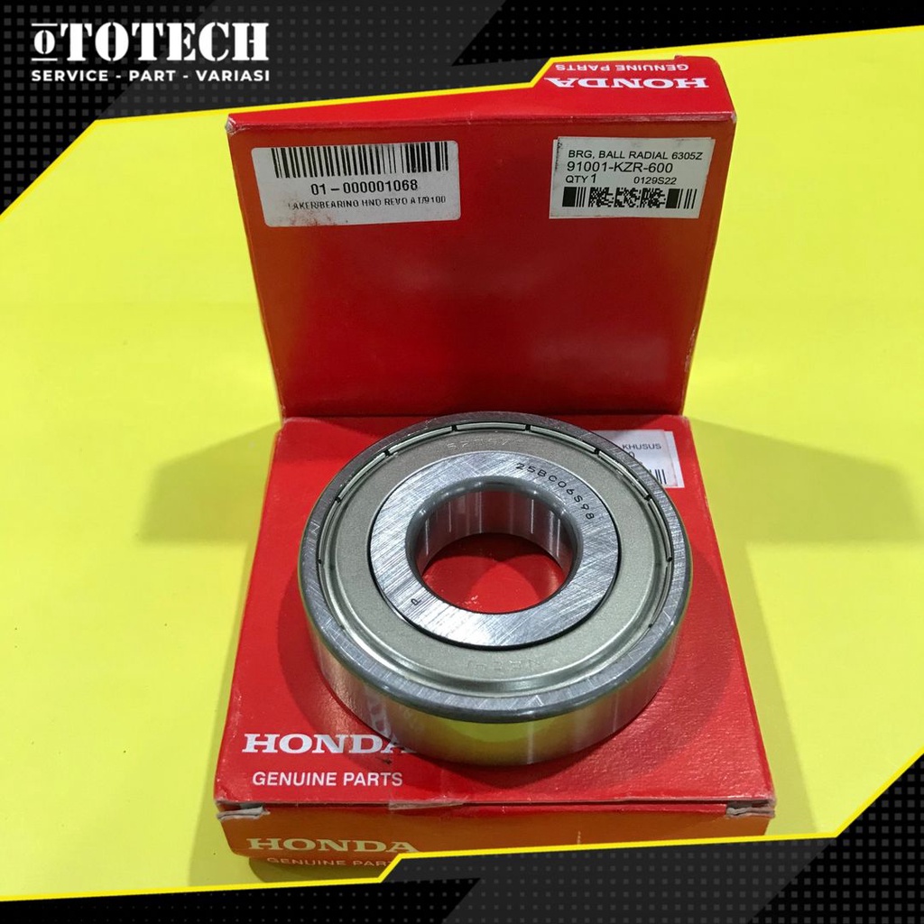 LAKER/LAHER BEARING HONDA 6305Z 91001-KZR-600