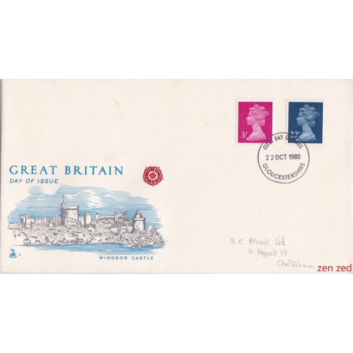 

A842 Prangko Inggris FDC 1980 Queen Elizabeth II 1 Pcs