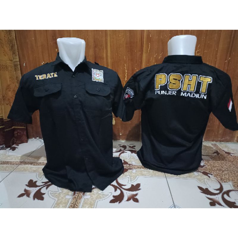 KEMEJA MOTIF PUNJER MADIUN -KEMEJA PSHT BORDIR -KEMEJA PSHT NAGATA-HEM PSHT BORDIR-HEM PSHT PRIA- HE