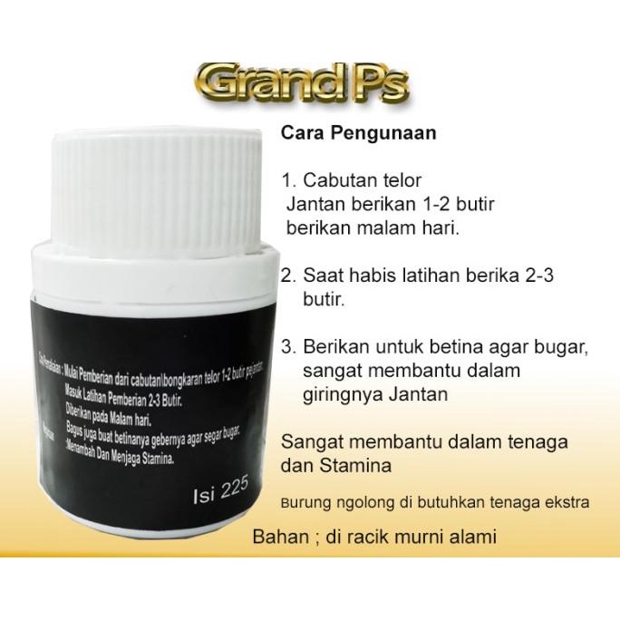 Jamu Burung Merpati Kolong Pil Racing Ghoib Day bahan alami terbaik