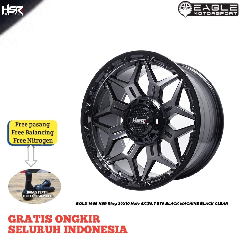 VELG MOBIL RACING R20 PELEK PAJERO FORTUNER MU-X HSR WHEEL FG BOLD