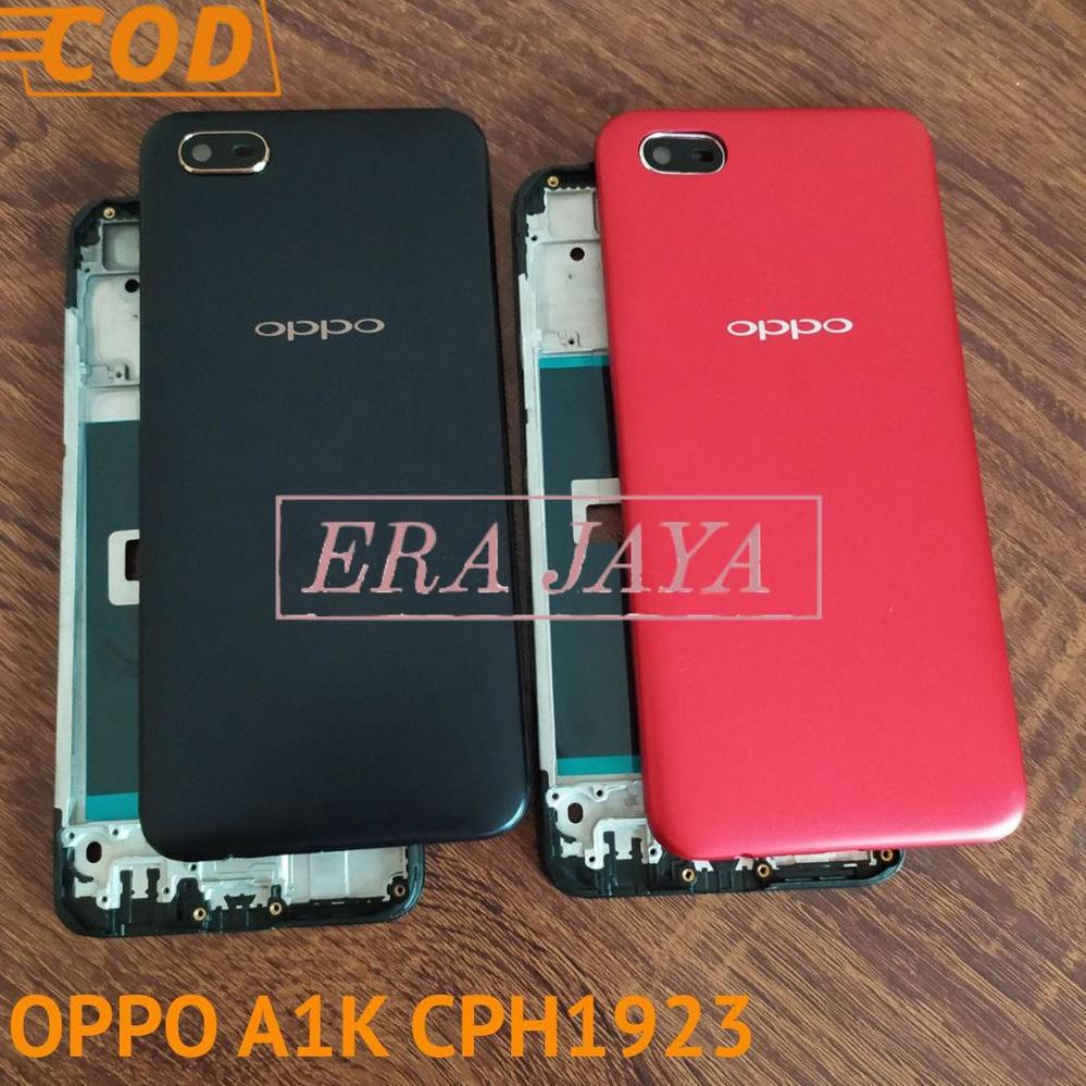 OPPO A1K - Casing Fullset Oppo A1K CPH1923 Backdoor Tutup Belakang Hp Oppo A1K CPH1923 + Frame Lcd T