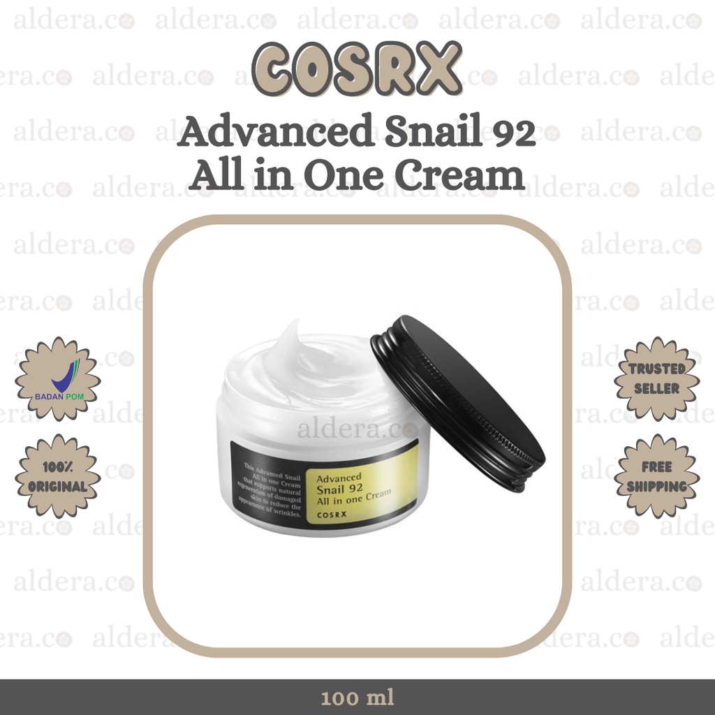 COSRX Advanced Snail 92 All in One Cream - Day Cream Cosrx , Night Cream Cosrx , Multipurpose Cream