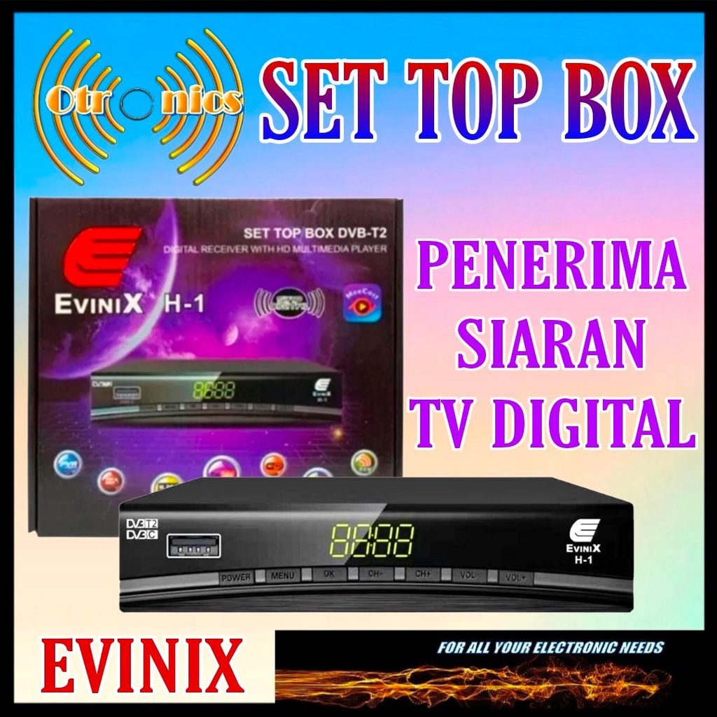 Jual Set Top Box TV Digital DVB T2 EVINIX Shopee Indonesia