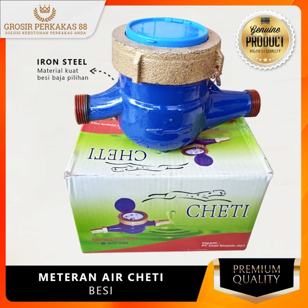 Meteran Air Pdam Meter Besi Cheti Pam