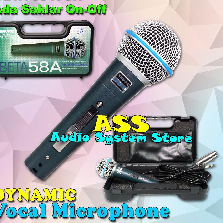 ◄ MIC KABEL BETA 58A SK + KOPER MICROPHONE KABEL BT58SK/ BT-58A LC / BETA58 SK ✽