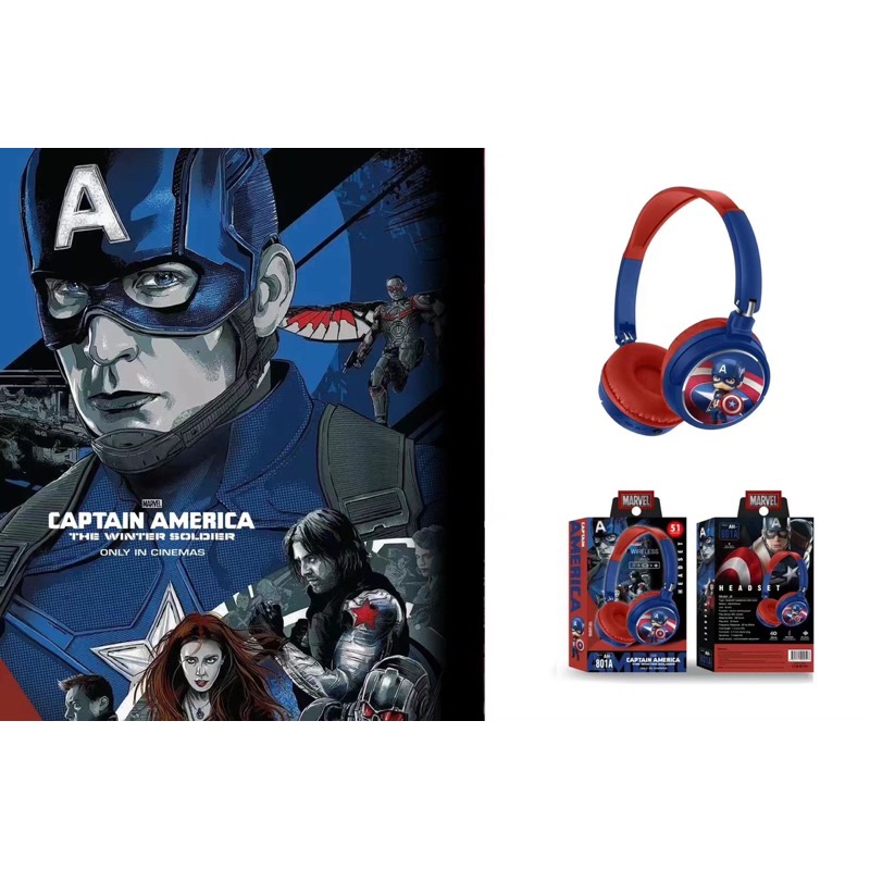 [ AH 801 - MANLY ] HEADPHONE BANDO BLUETOOTH / WIRELESS TYPE MOTIF MANLY