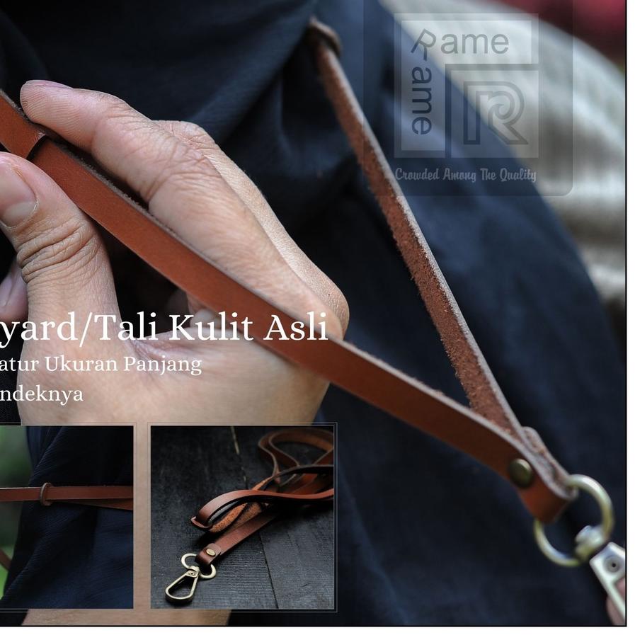 

パ Tali Name Tag Lanyard Kulit Premium Ekslusif Terbaru!