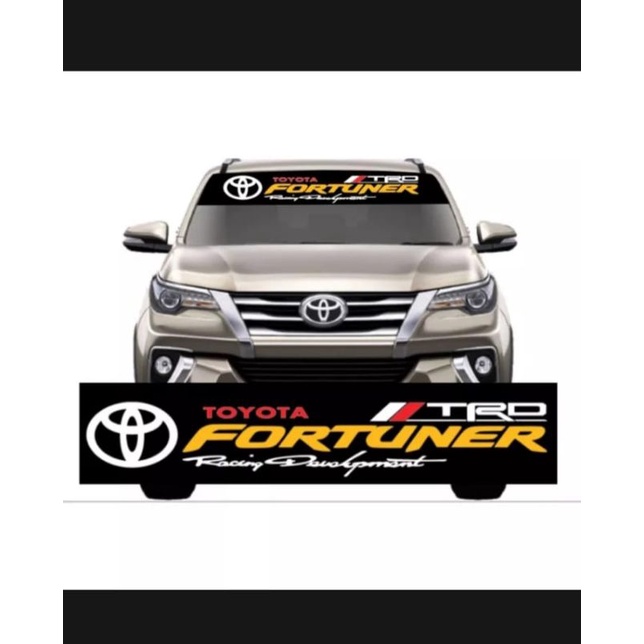 STIKER MOBIL STIKER KACA DEPAN MOBIL FORTUNER STIKER CUSTOM