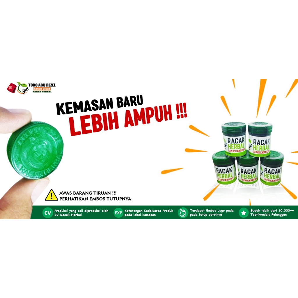 RACUN CICAK RACAK HERBAL ALL IN 1 BISA UNTUK MEMBASMI CICAK TOKEK DAN KECOA TERBUKTI PALING AMPUH