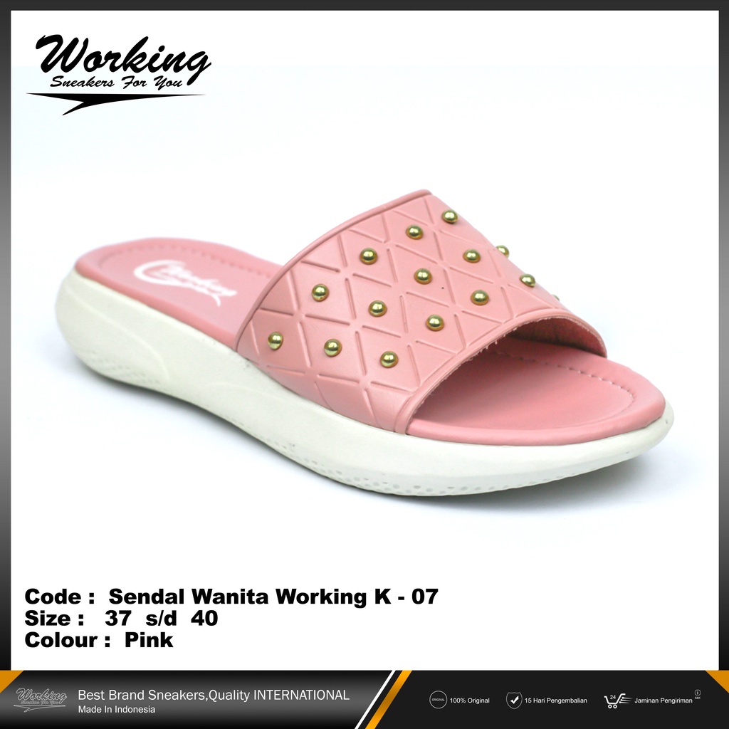 Working Snekers For You Sandal Wedges Wanita K-07