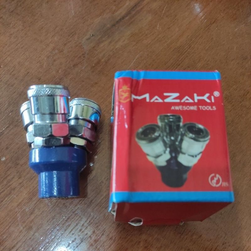 coupler selang kompresor cabang 3 / nepel selang cabang 3