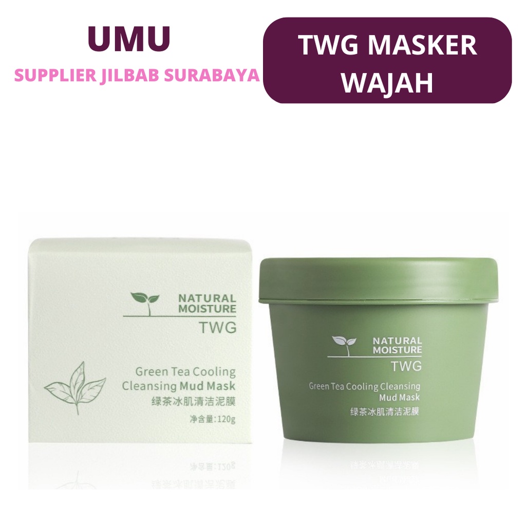 (UMU SUPPLIER) TWG Masker wajah Green tea clay mask 100g