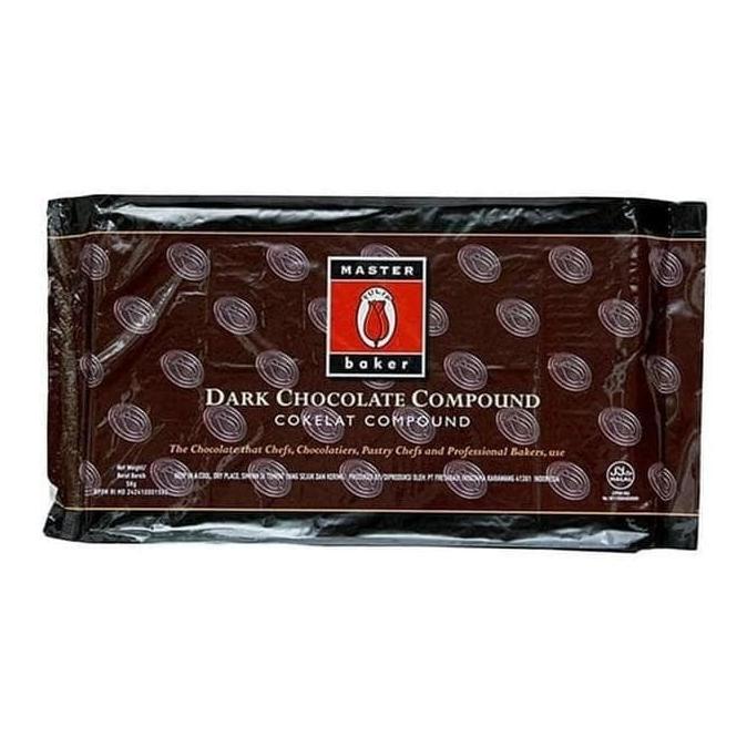 

tulip master baker dark chocolate compound repack 250 gr coklat blok