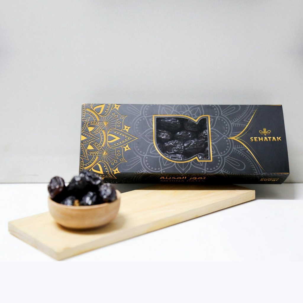 KURMA AJWA SEHATAK 500 GRAM KEMASAN PREMIUM / Kurma Nabi Asli Madinah Premium Grade A Grade First / 