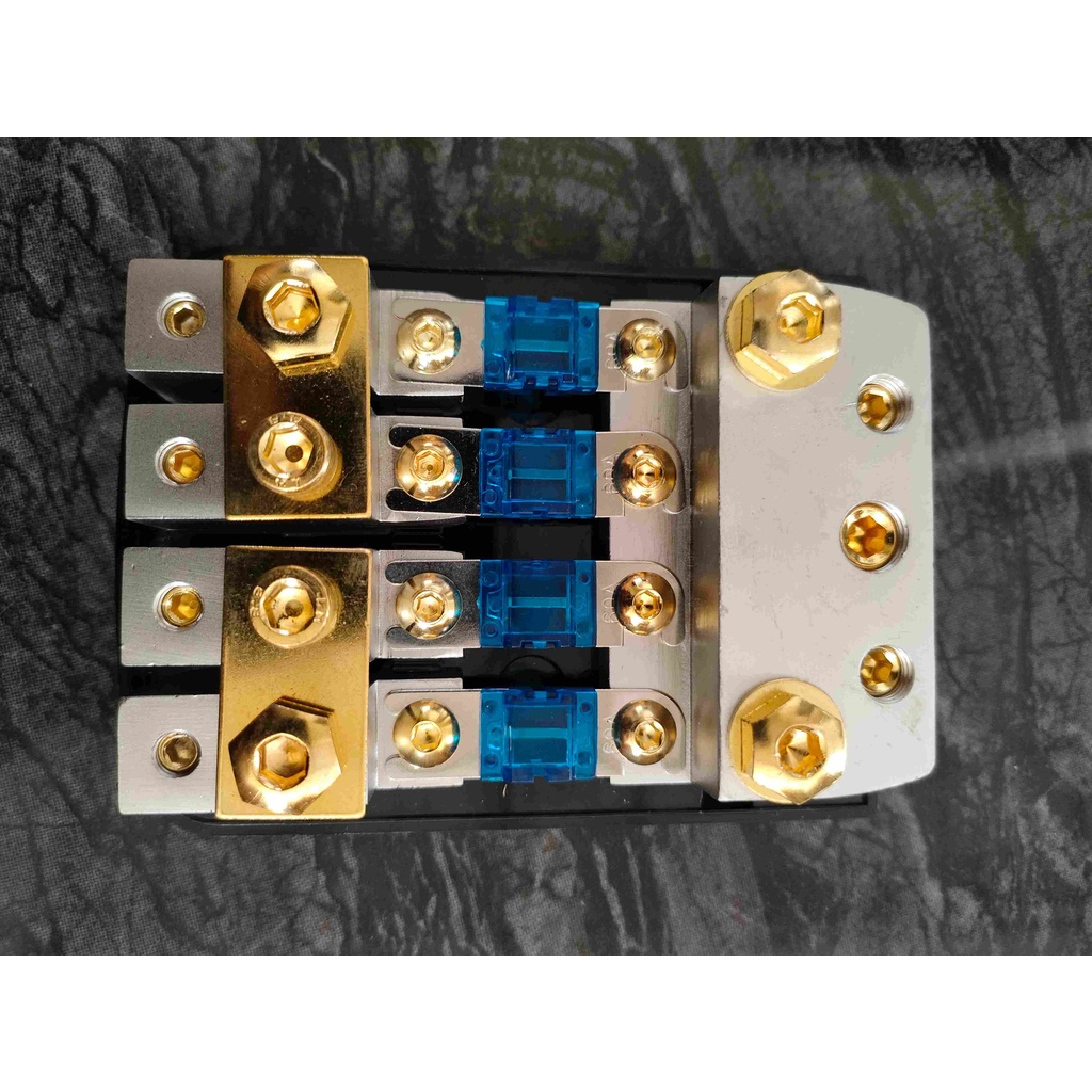 Fuse Distribution Block/ Sekring Audio Mobil 4 Jalur High Quality