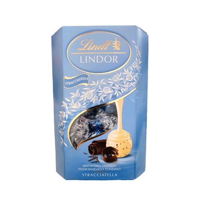 Jual Lindt LINDOR Stracciatella White Chocolate Truffles Shopee Indonesia