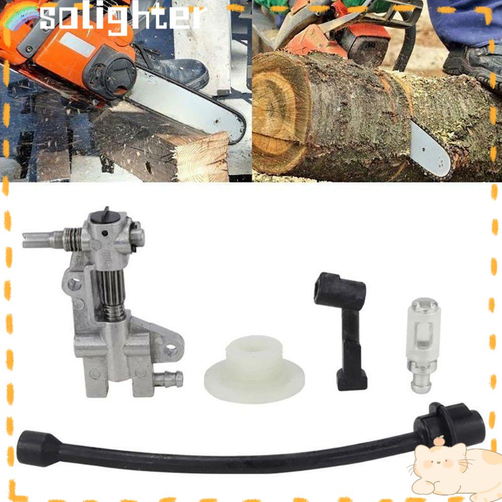 Solighter Turbin Kit Aksesoris Chainsaw Bensin Oil Nozzle