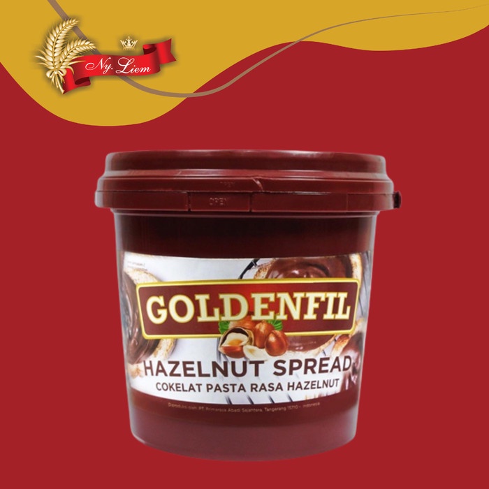 GOLDENFIL Hazelnut SPREAD / Cokelat Pasta Rasa Hazelnut 1 kg