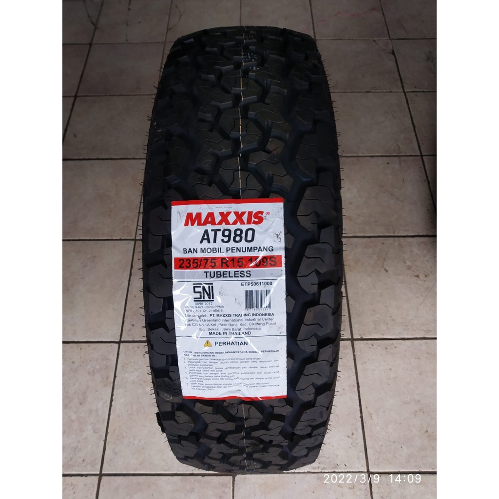 PROMO Maxxis Bravo AT 980 ukuran 235-75 R15 Ban Mobil Landrover Discovery OPEL BLAZER - BFG KILLER