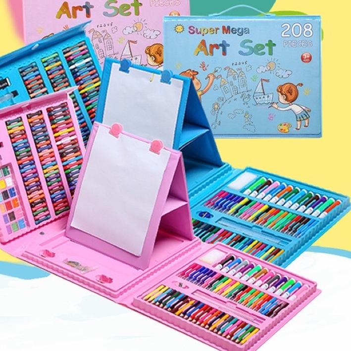 

Terkini Crayon set 208 Pcs Alat Menggambar Melukis Anak-Anak / Pensil Warna Set 208 Pcs DS2D#
