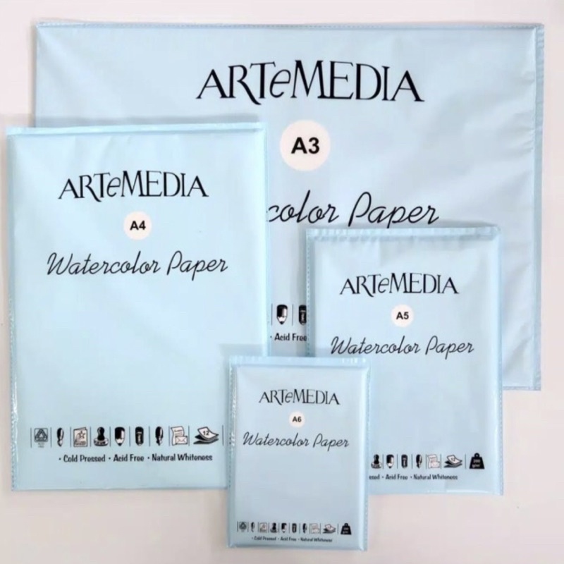

Artemedia Watercolor Paper A6 A5 A4 A3