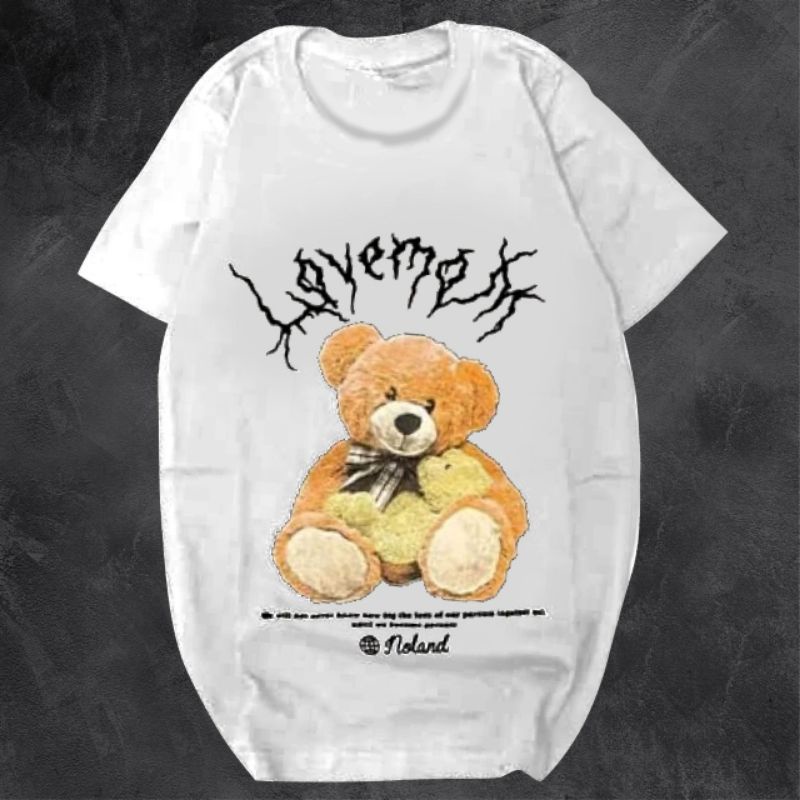 KAOS / TSHIRT OVERSIZE LOVEMOM BEAR