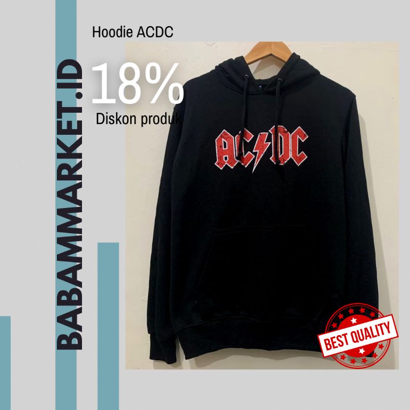 Hoodie H&M ACDC Full Tag 100% Original - Pria/Wanita