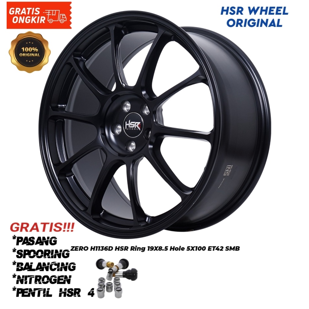 Velg Mobil Hsr Wheel Subaru BRZ, Toyota FT86,VW ( Beetle, Golf, Polo ) Ring 19