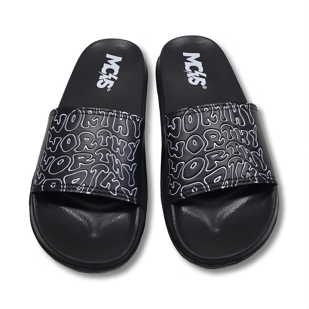 Mcvois Sandal Pria Slide Sandal Slip On Worthy Anti Slip