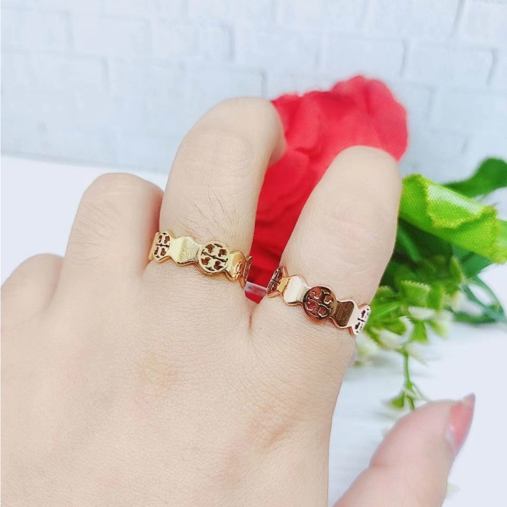 Cincin Titanium Permata Cantik Perhiasan Wanita Jewelery P28/P29