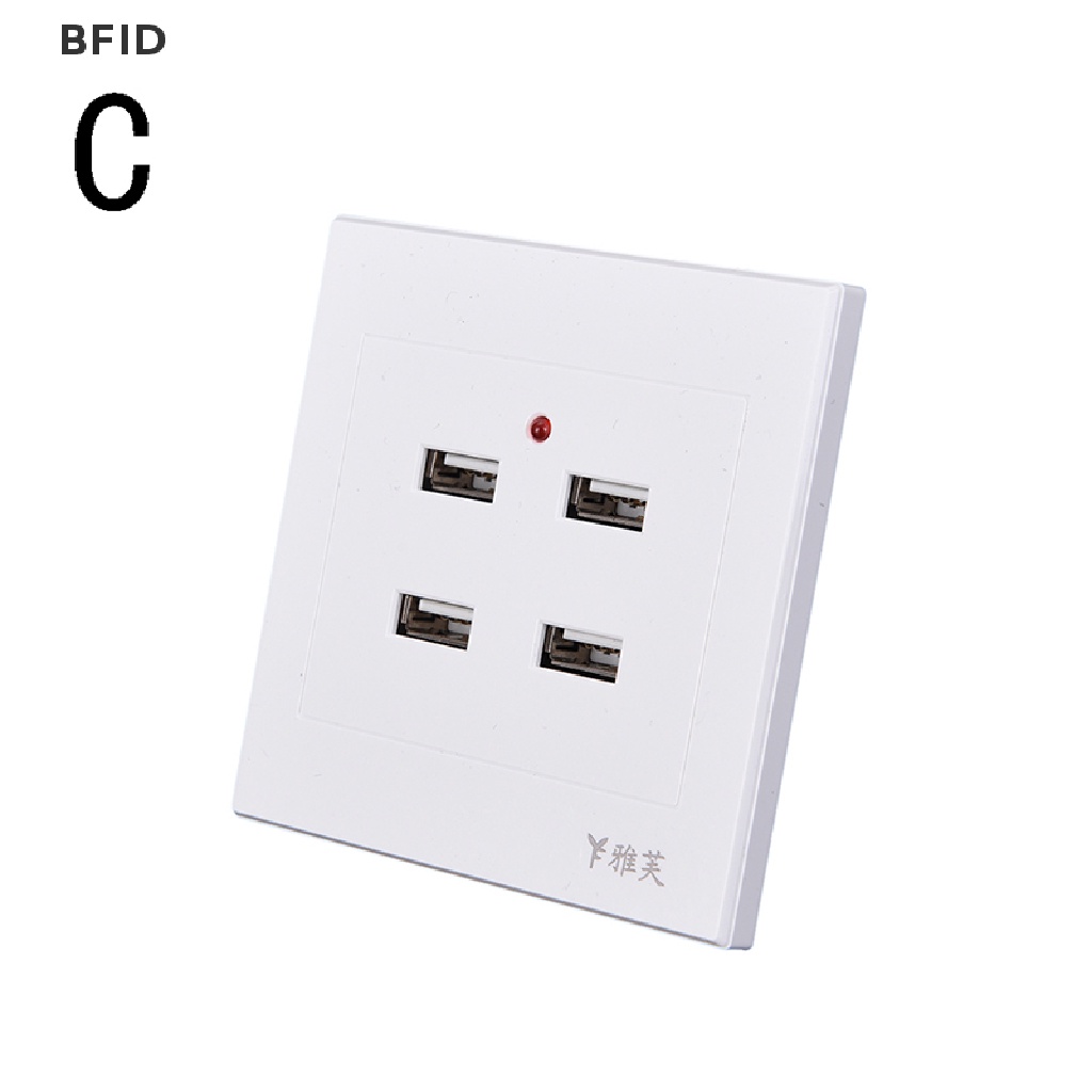 [BFID] 2per3 /4 /6 USB Port Stopkontak Charger Dinding Panel Plat Soket Stopkontak AC [ID]