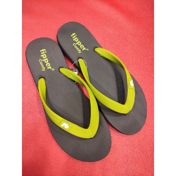 Sandal Fipper Comfy Original for Man/Woman-Black/Green