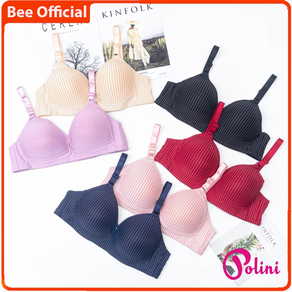 BEE - Bh Jumbo POLINI / Bra Cup Besar Tanpa Kawat / Bh Busa Pakaian Dalam Wanita G614